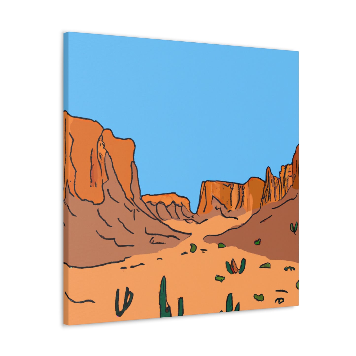 Desert Mirage- Landscape - Canvas