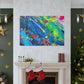 "Playful Pup" - Abstract Canvas