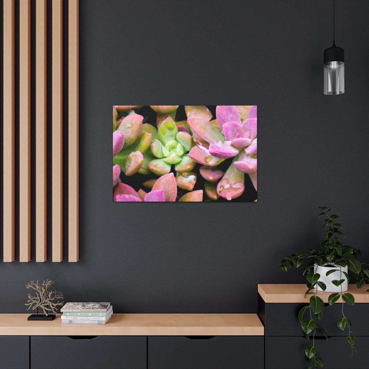 Blooming Garden Delight - Canvas - Succulent