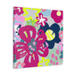 "Petals of Passage" - Floral Canvas