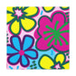 Rainbow Cascade- Floral - Canvas