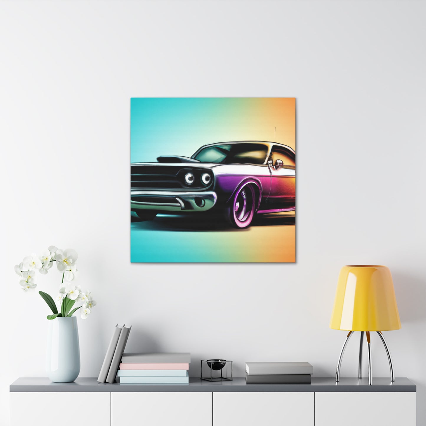 Classic "V-8" - Automobile - Canvas