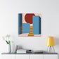 Crescent Loving Couple - Midcentury - Canvas