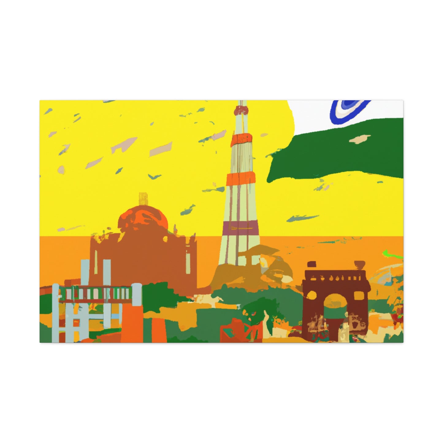 Taj Majal - Destination India - Canvas