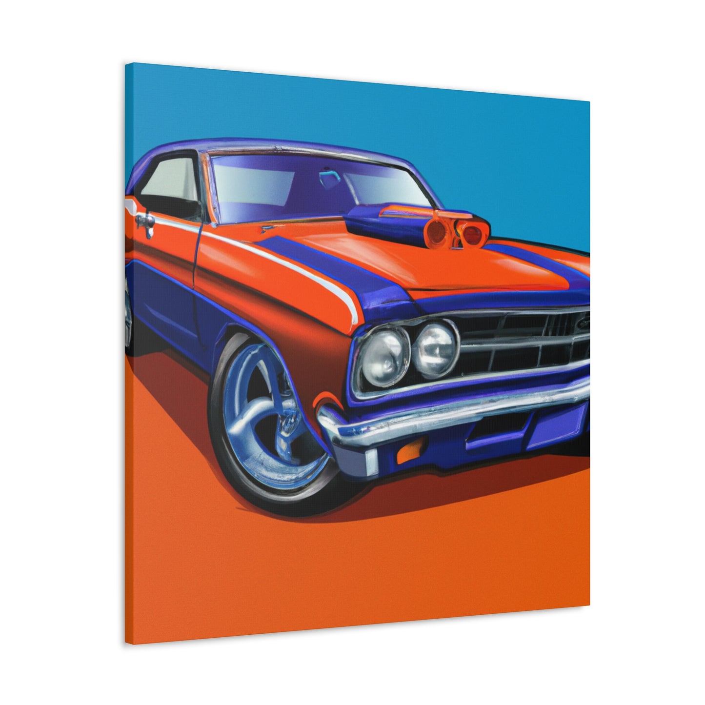 The Mustang Streaker - Automobile - Canvas