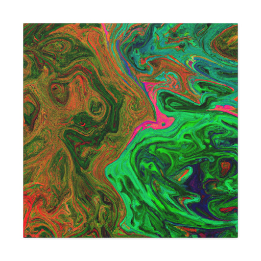 Green Mean - Canvas - Abstract