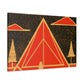 Electric Pyramid - Midcentury Canvas