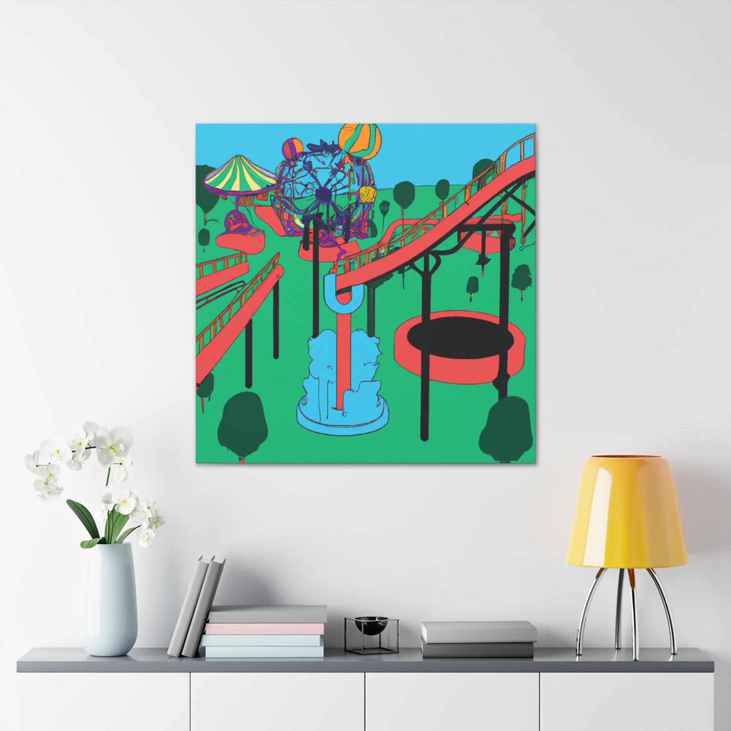 Mystic Meadow-Landscape - Amusement - Canvas