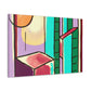 Starbursts in the Night- Midcentury - Canvas
