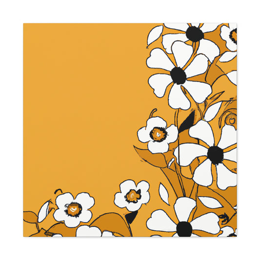 Sunburst-Floral. - Canvas