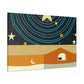 Splash of Sunshine - Midcentury - Canvas