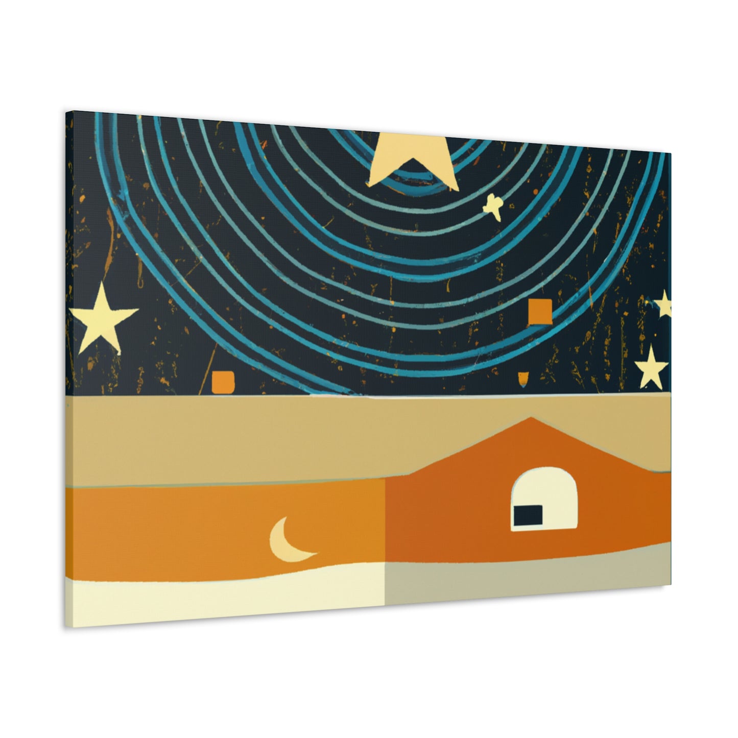 Splash of Sunshine - Midcentury - Canvas