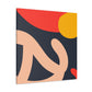 "Maze of Lines - Midcentury" - Canvas