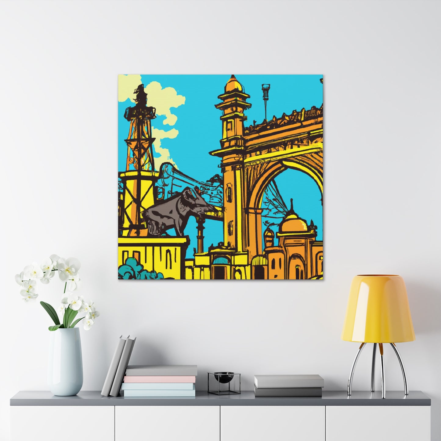 Saffron Seaside - Destination India - Canvas
