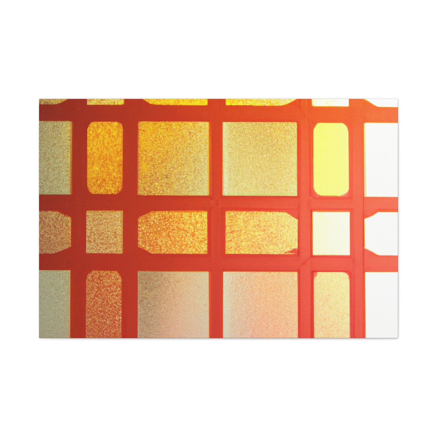 Orange Slice - Glass Canvas