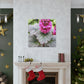 "Garden Fountain Fantasia" - Canvas - Floral