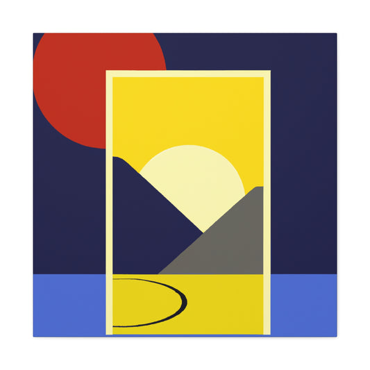 Sunrise IChing- Midcentury - Canvas