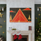 Electric Pyramid - Midcentury Canvas