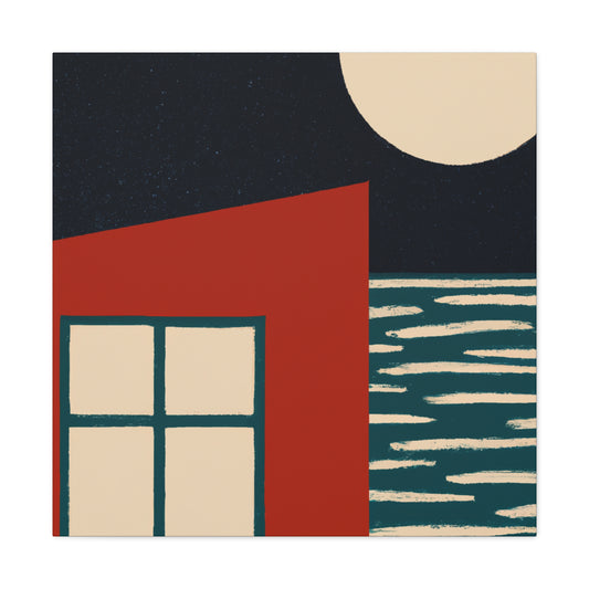 Dark Night- Midcentury Canvas