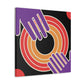 Cascading Charm - Midcentury - Canvas