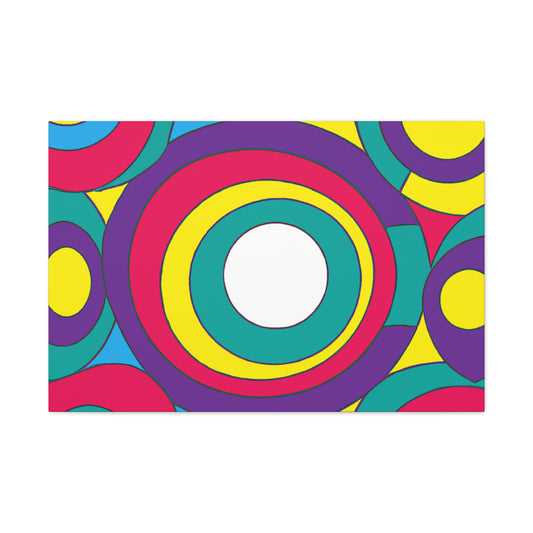 Circular Fury - Midcentury Retro Canvas
