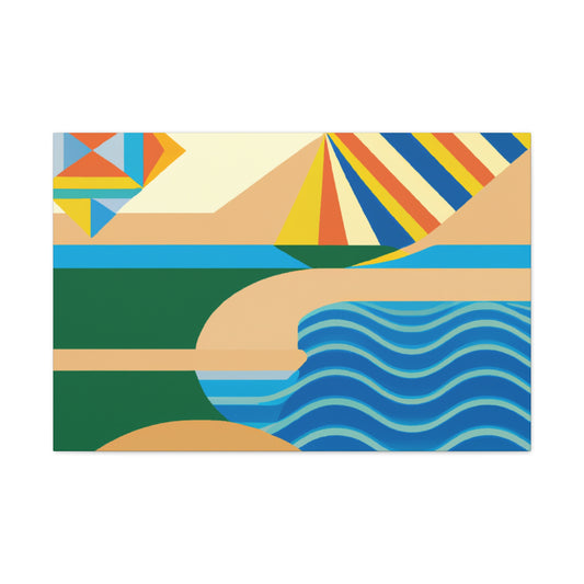 Waterpark - Midcentury Canvas