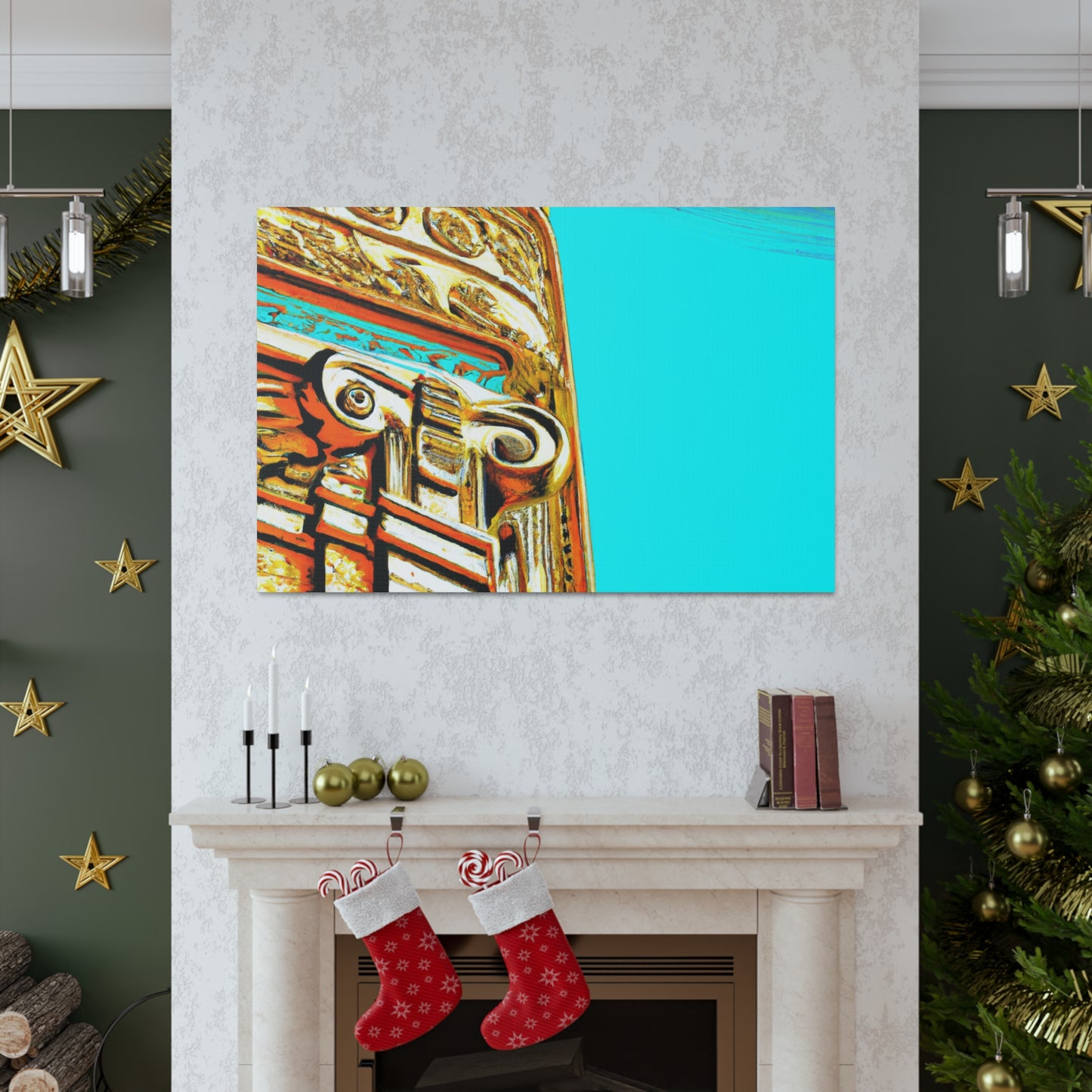Opulent Palatial Neo-Deco - Canvas Art Deco