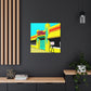 "Happy Wheels Tire Shop." - Canvas - Pop Art