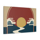 Converging Contrasts - Midcentury - Canvas