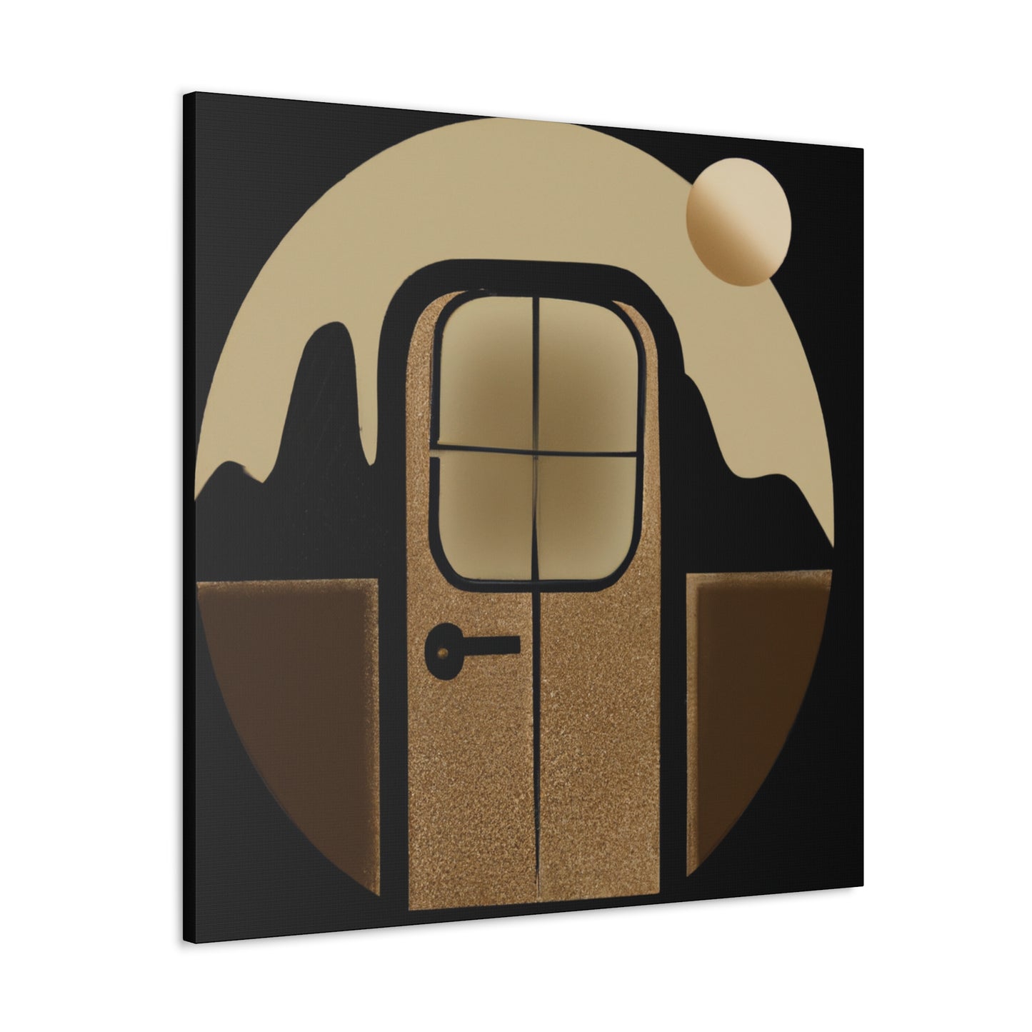 "Atomic Orbit- Midcentury" - Canvas