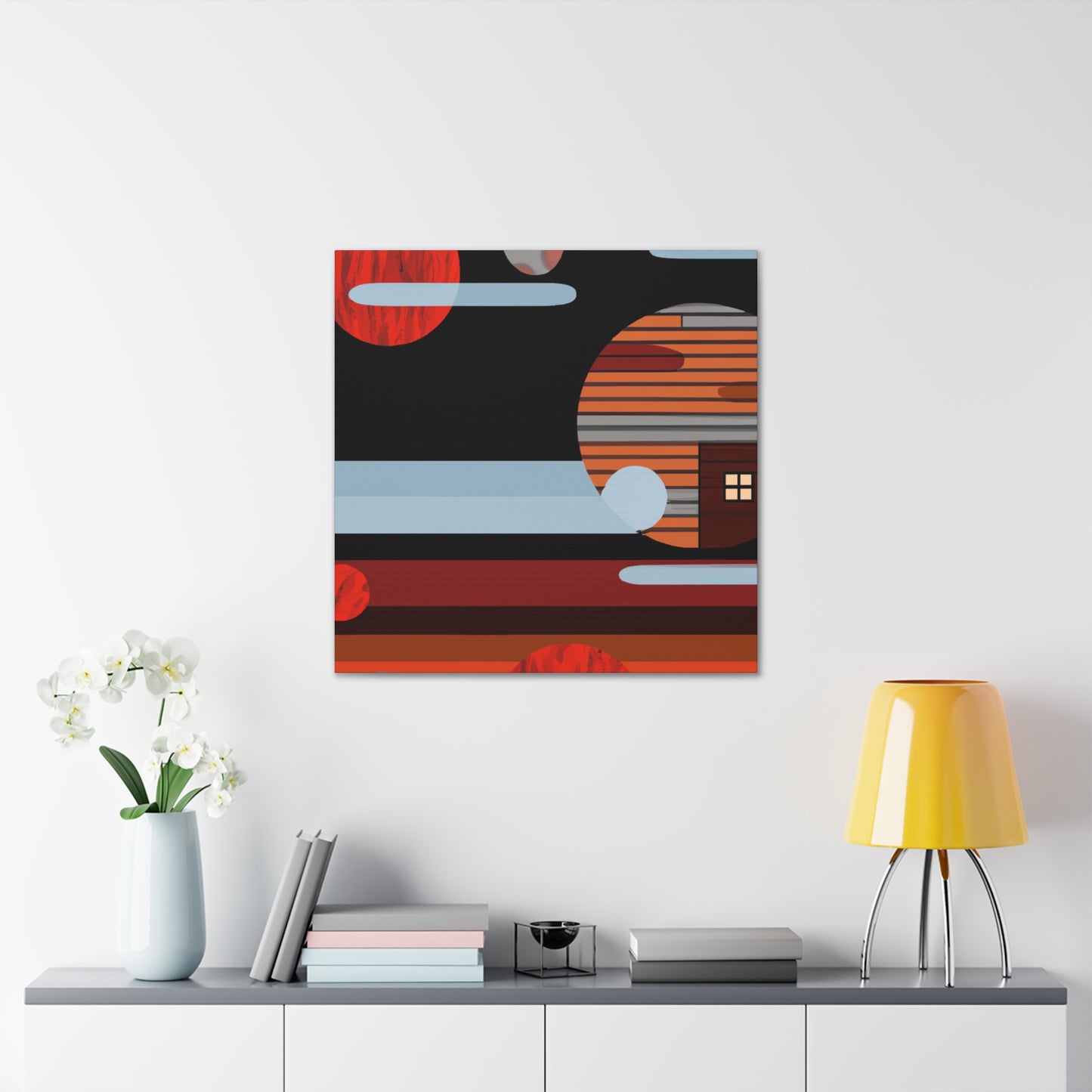 Splashy Syncopation - Midcentury - Canvas
