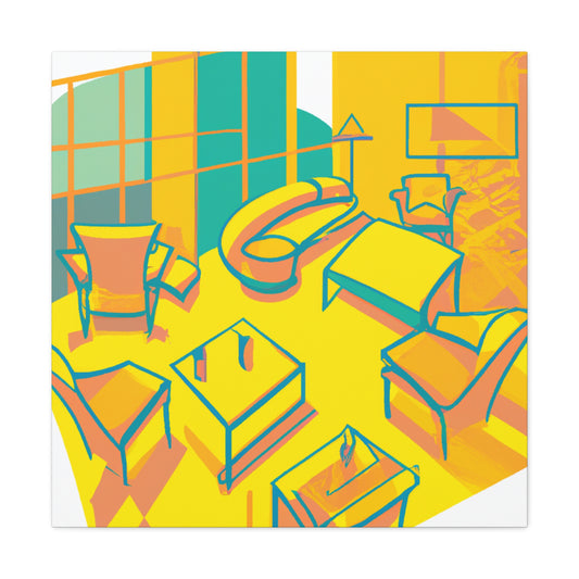Pineapple Pop- Midcentury - Canvas