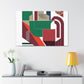 Giraffeon. - Midcentury Modern Canvas