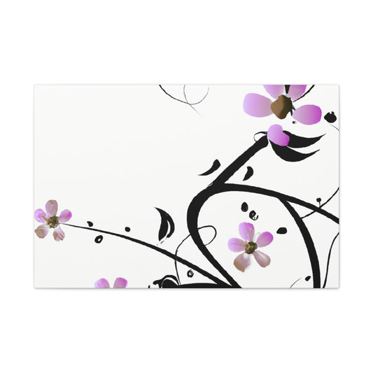 Carnation Cascade - Floral - Canvas