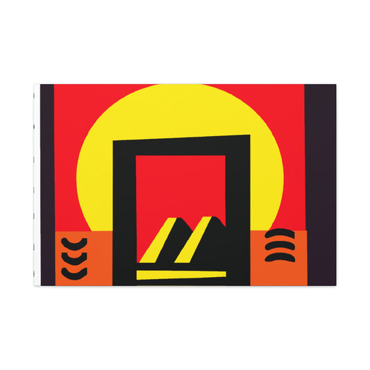 Aztec Sun - Midcentury Canvas