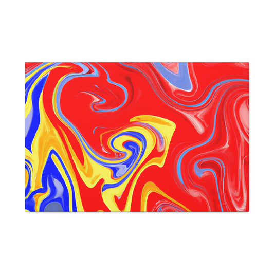 Aqua Aurora - Abstract - Canvas