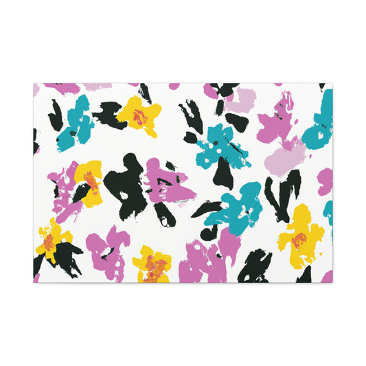 "Petal Push" - Floral Canvas