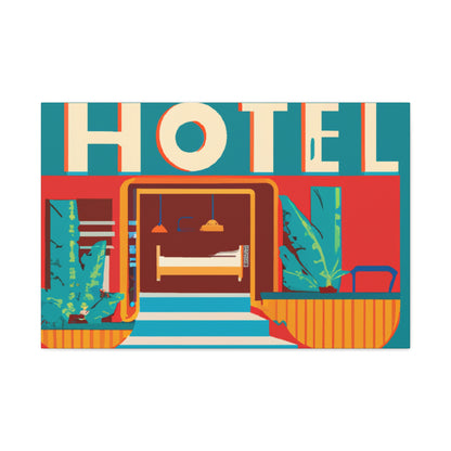 "Aurora Glow- Midcentury" - Canvas