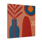 "Prismatic Pewter - Midcentury" - Canvas