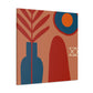 "Prismatic Pewter - Midcentury" - Canvas