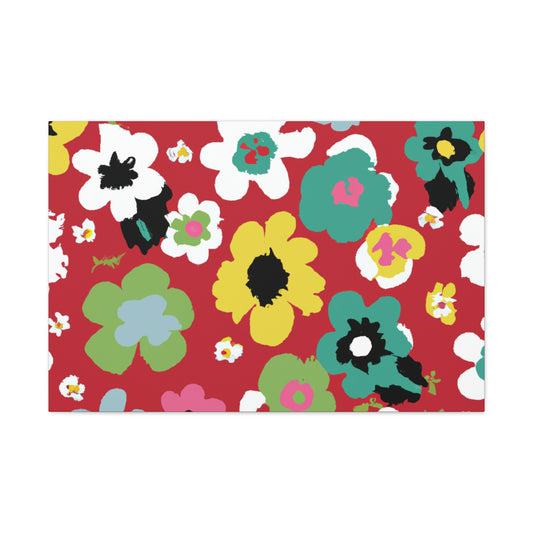 "Petal's Poise" - Floral Canvas