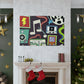 The Sizzling Shoppe - Retro Music and Film Canvas