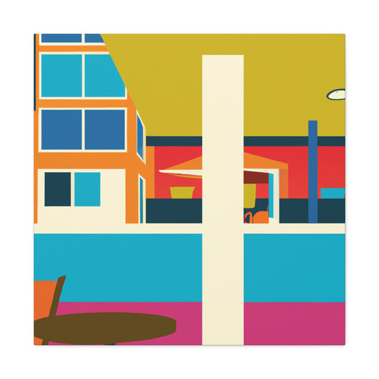 Harmonious Abstraction- Midcentury - Canvas
