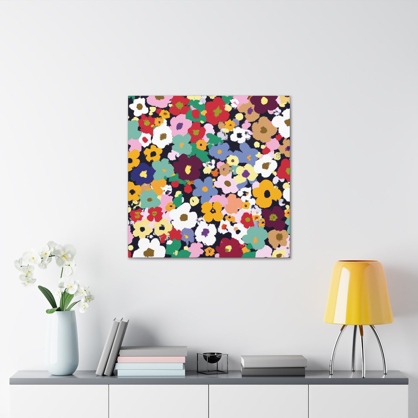 Petal Symphony - Floral Canvas