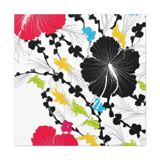 Periwinkle Petals - Floral - Canvas