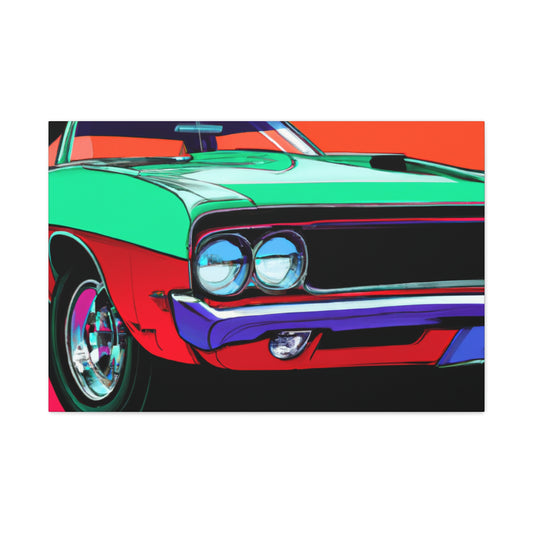 Blaze of Glory - Automobile - Canvas