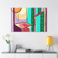 Starbursts in the Night- Midcentury - Canvas