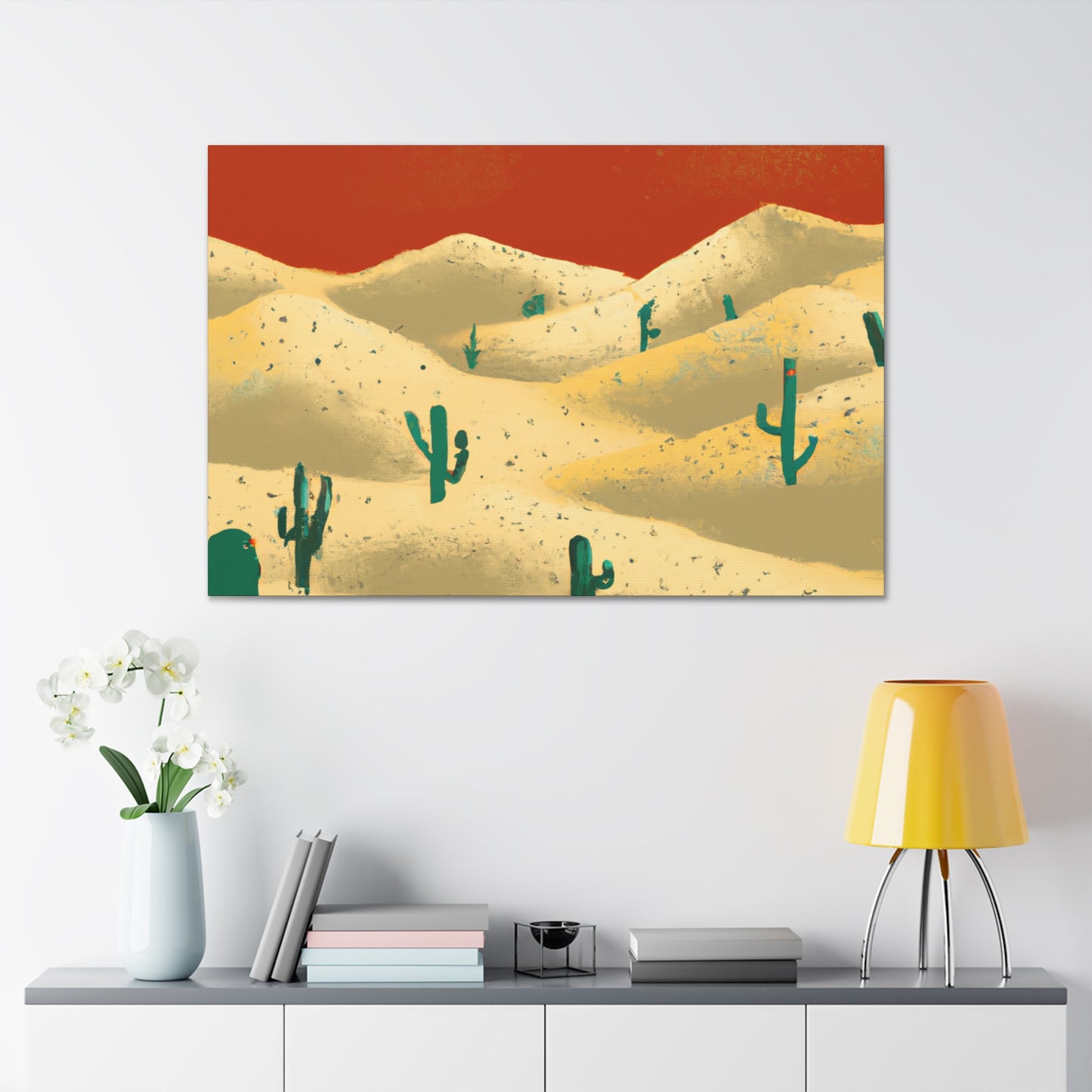 Glamourous Simplicity - Vintage Contemporary - Desert - Canvas