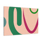 Multicolor Maze- Midcentury - Canvas