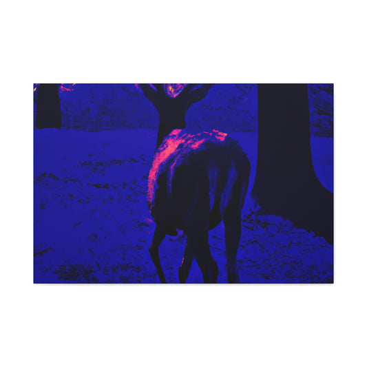 Purple Deer- Wildlife Canvas